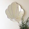Metal Framed Seashell Mirror