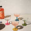 Coupe Glasses with Colored Stems, Set of 4 - Image 2