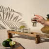 Tequila Flight with Four Glasses on a Wooden Tray - Image 2